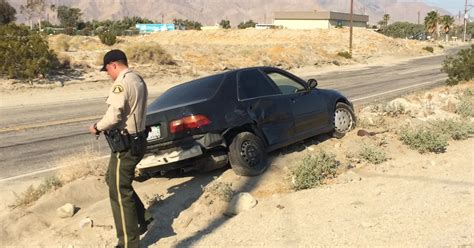 Desert Hot Springs woman crashes into police pursuit suspect. Moments