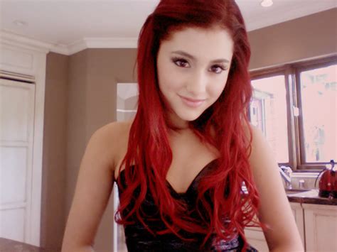 Ariana Grande Off Of Victorious Hair Bright Red How I Want Mine Ariana Grande Red Hair