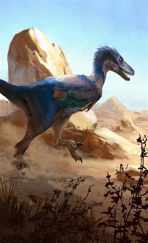 Velociraptor Osmolskae Package Art By Jonathan Kuo Prehistoric