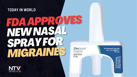 Fda Approves New Nasal Spray For Migraines Youtube