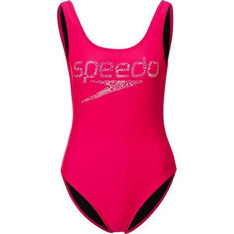Speedo Damen Badeanzug Logo Deep U Bk Hi Leg 1p Af Pk Online Kaufen Bei