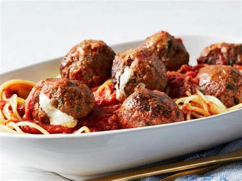 Mozzarella Stuffed Meatballs Recipe Food Network Kitchen Food Network