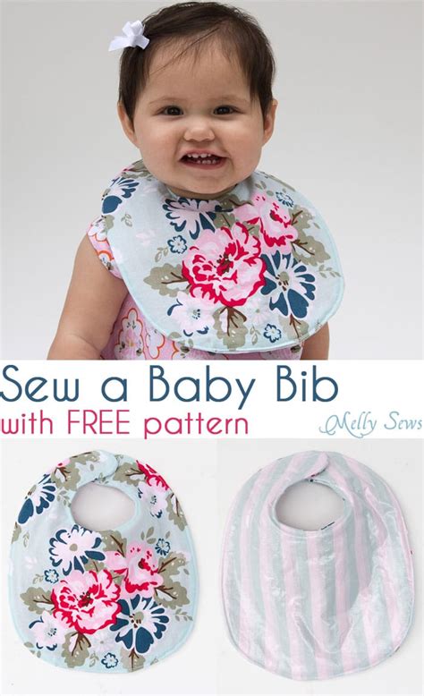 Sew A Drool Bib Free Baby Bib Pattern Melly Sews