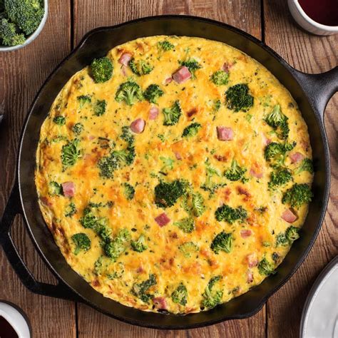 Steamed broccoli is an easy, healthy side dish that turns out bright green and crisp tender every time. Ham and Broccoli Frittata - Bear Creek | Broccoli frittata, Frittata recipes, Main dish recipes