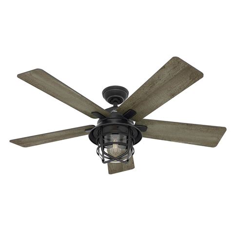 It really upped the styling of my media room and and many appreciate this ceiling fan's industrial style, with one purchaser describing it as offering a. Hunter Gables Outdoor Ceiling Fan | Costco | $140 ...