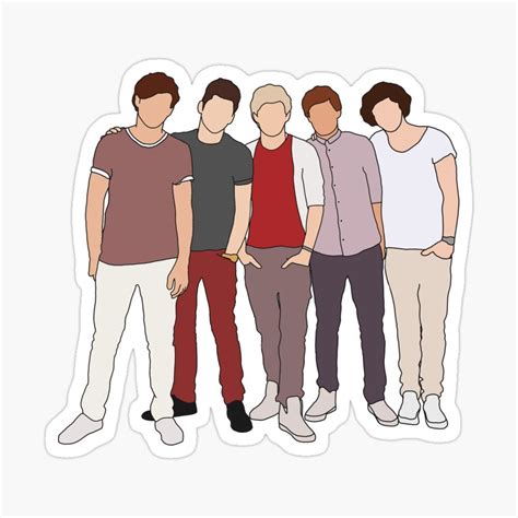 One Direction Sticker By Tehecaity One Direction Drawings One