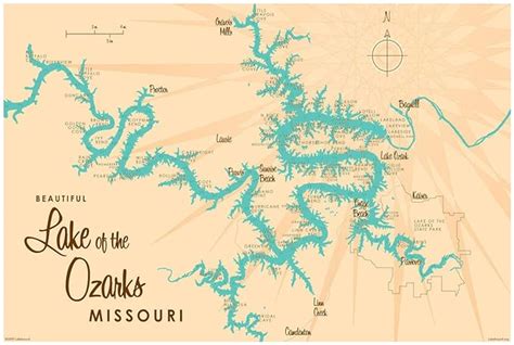 10 Lake Of The Ozarks Map Missouri Image Hd Wallpaper