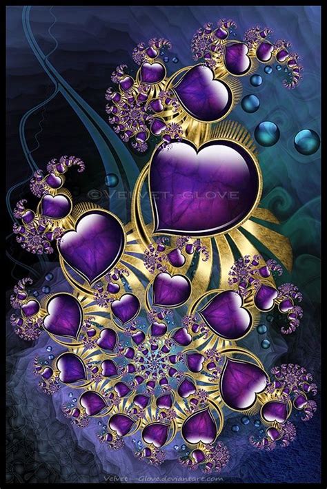 Fractal Art Purple Love Fractals