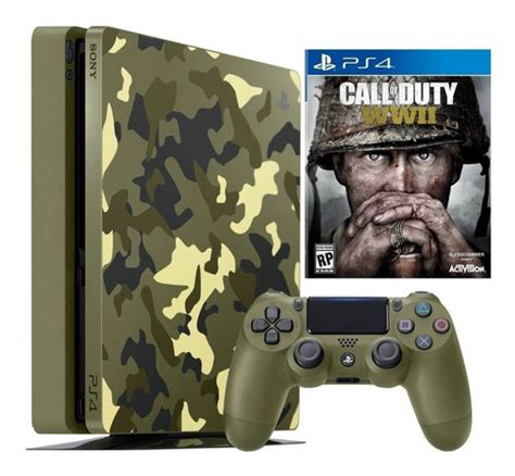 Sony Playstation 4 Slim 1tb Call Of Duty Wwii Limited Edition Bundle