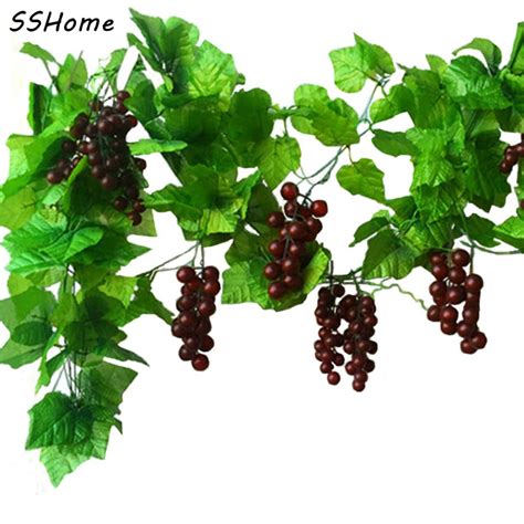 10x 24m Length Artificial Grape Vine Simulation Plants Silk Cloth