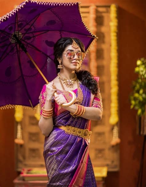 Meenakshi Govindharajan In Bridal Saree Photos South Indian Actress