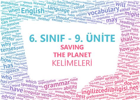 6. Sınıf İngilizce 9. Ünite Kelimeleri | İngilizceDilBilgisi.net