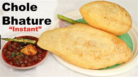 Chole bhature aka chana bhatura is a very famous punjabi dish. INSTANT BHATURE RECIPE | QUICK BHATURA RECIPE | HOW TO ...