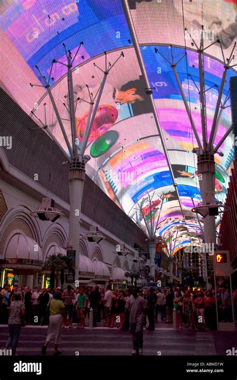 The Fremont Street Experience In Downtown Las Vegas Nevada Stock Photo
