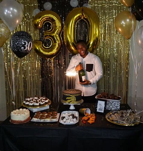 Black And Gold Theme Dirtythirty Decorations Under 60 Bucks Surprise
