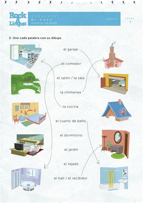 ️spanish House Vocabulary Worksheets Free Download