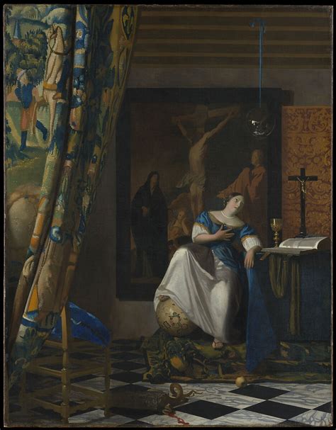 Johannes Vermeer Allegory Of The Catholic Faith The Metropolitan