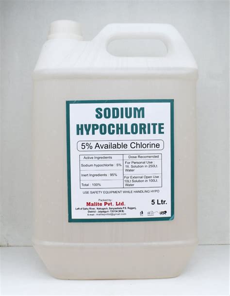 Sodium Hypochlorite Disinfectant Solution At Rs Can Sodium Hot Sex