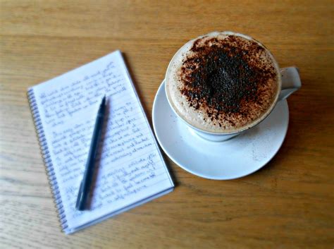 Writers Desk With Cappuccino Free Stock Photo Public Domain Pictures