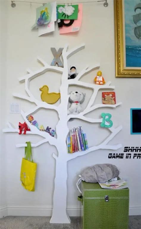 Build A Tree Shaped Bookshelf Diy Projects For Everyone
