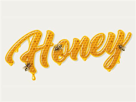 Honey Lettering By Dgim Studio On Dribbble