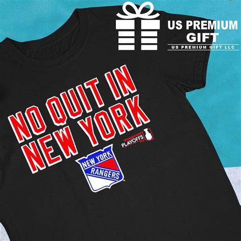 New York Rangers No Quit In New York Logo Shirt Hoodie Sweater Long Sleeve And Tank Top
