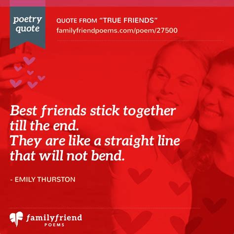 There are some aspects of our lives that require that we spend a lot of time together or a lot of writing to help convey our feelings. True Friends, Short Friendship Poem