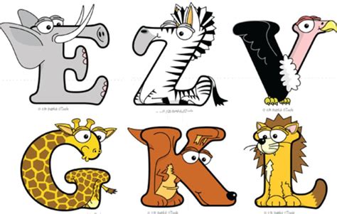 14 Animal Letters Font Images Animal Letters Alphabet Font Embroidery