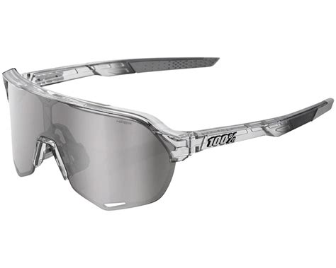 Polarized lenses fight glare, boost contrast, and improve clarity. 100% S2 Sunglasses (Translucent Grey) (HiPER Silver Mirror ...