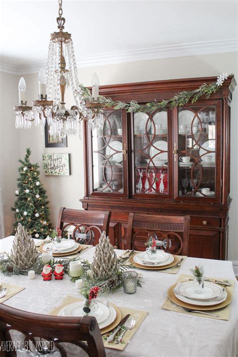 Dining Table Christmas Decorating Ideas Simple And Modern Christmas
