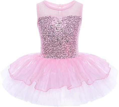 inhzoy fairy tale girls princess sleeveless sequins shiny tank tutu dress mesh