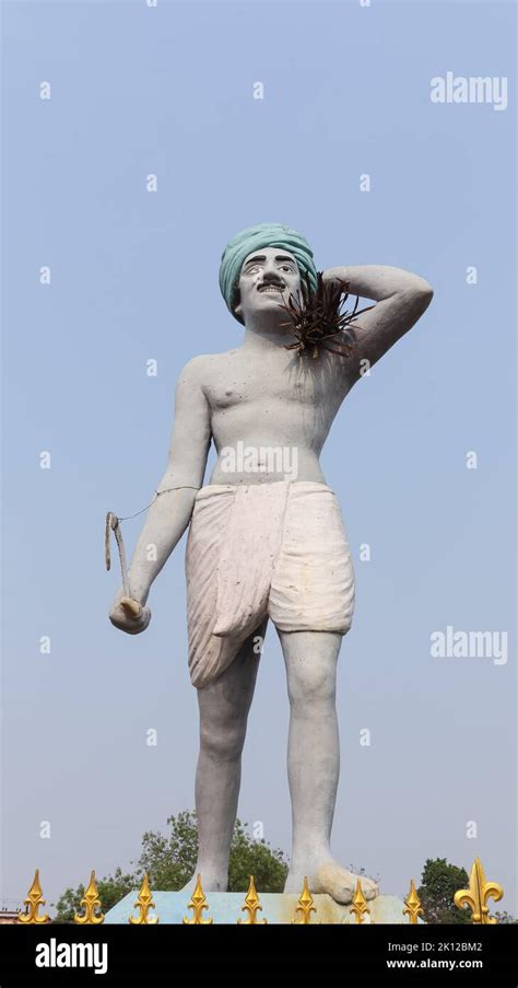 Statue Of Farmer Tamil Nadu India Stock Photo Alamy