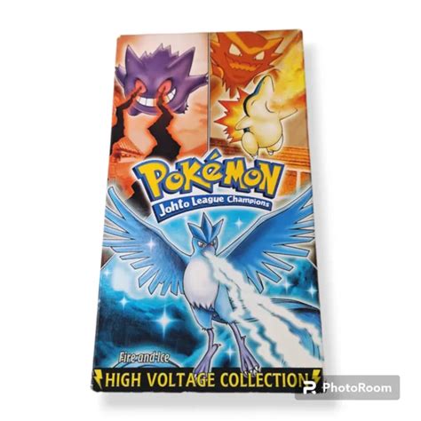 Pokemon Johto League Champions Fire And Ice Vhs High Voltage Collection