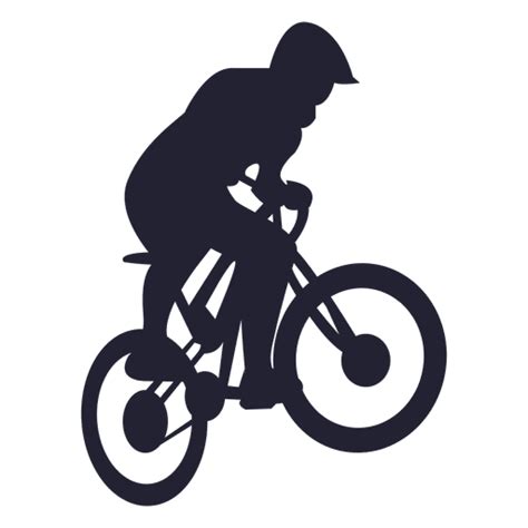 bmx bike sport silhouette transparent png svg vector file