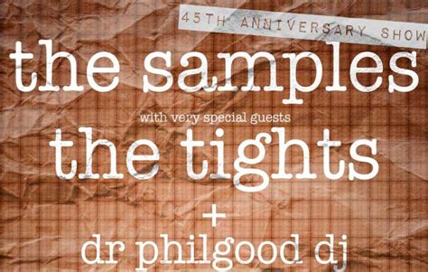 Gig Preview The Samples The Tights Dr Philgood Dj Slap Mag