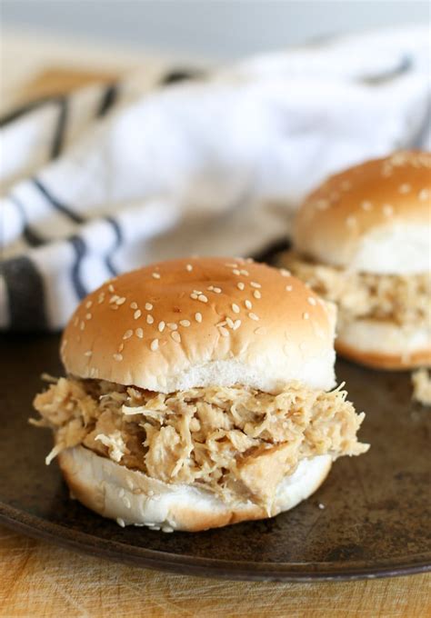 Shredded Chicken Sandwiches In The Crockpot Cleverly Simple
