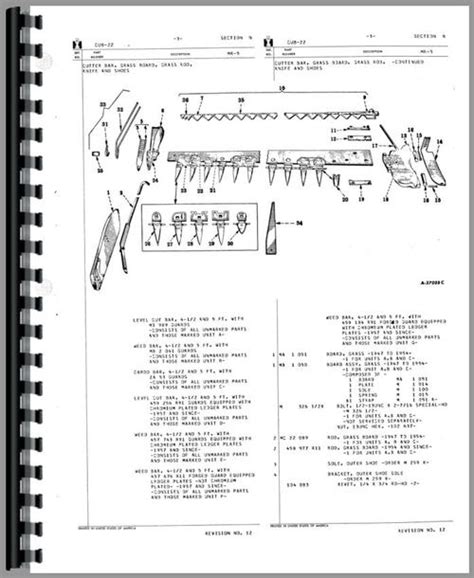 Ih 100 Sickle Bar Mower Parts Manual