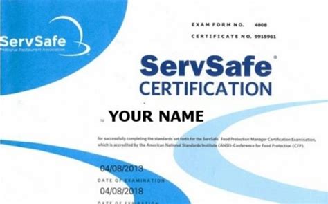 I took my food manager certification exam in a different state. $20 OFF Servsafe Food Safety Certificate- Proctor Exam by ...