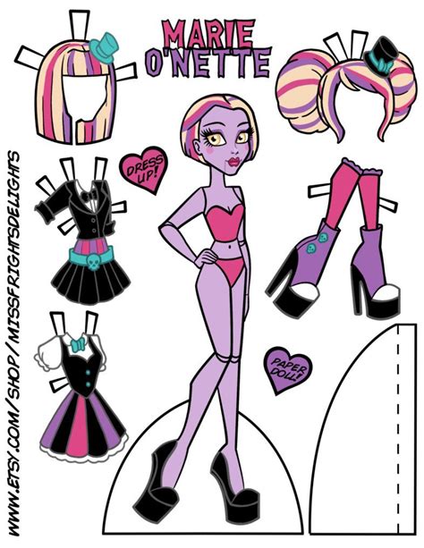 Marie Onette Paper Doll By Snowfright On Deviantart Paper Dolls Clothing Barbie Paper Dolls