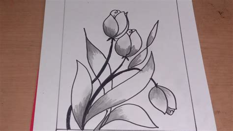 √ 99 Gambar Bunga Yang Mudah Sketsa Arsiran Hitam Putih Onpos