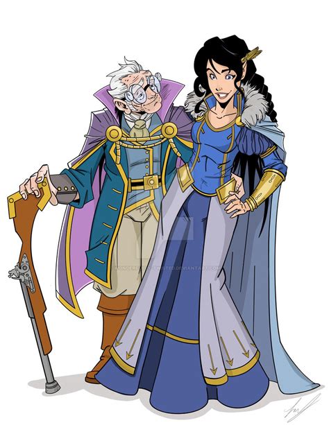 Old Man Percy And Vex Critical Role Fan Art By Wonderfully Twisted On