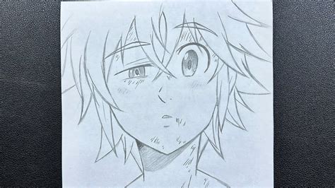 Anime Drawing How To Draw Meliodas Step By Step Youtube