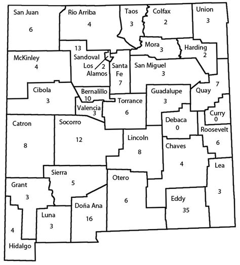 New Mexico Map Of Counties Map