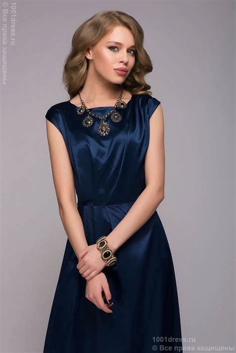 Dm00559db Dress Navy Maxi Length With Short Sleeves 11dress Lace