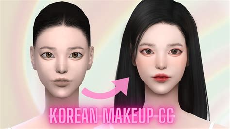 Korean Makeup Sims 4 Custom Content Showcase 50 Links Youtube