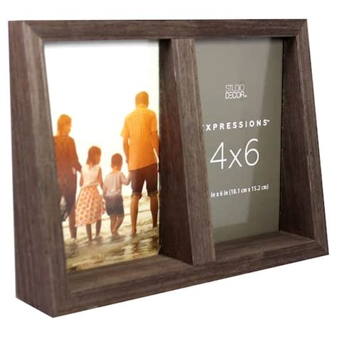 12 Pack 2 Opening Walnut Angled 4 X 6 Collage Frame Expressions™ By