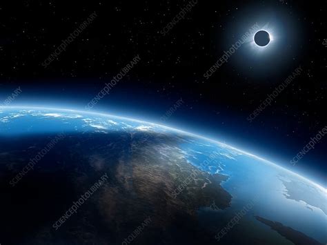 Solar Eclipse From Space Stock Image F0192159 Science Photo Library