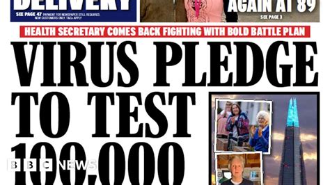 Newspaper Headlines Test Pledge As Government Admits To Virus Mistakes