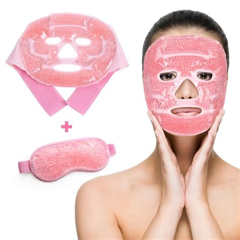 Ice Mask Gel Eye Face Mask Hot Cold Therapy For Migraines Headache