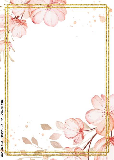 Get 8 Pristine Watercolor Cherry Blossom Birthday Invitation Templates